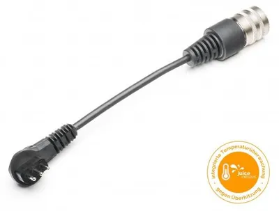 Produktbild von Sicherheitsadapter JUICE CONNECTOR, TYP L (IT), 10A CELSIUS (schwarz, für JUICE BOOSTER 2, mit Temperatursensor)