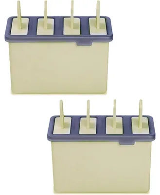 Produktbild von Eisformen-Sets, wiederverwendbare Eiscremeform – spülmaschinenfest, langlebig, DIY-Eisformenhalter