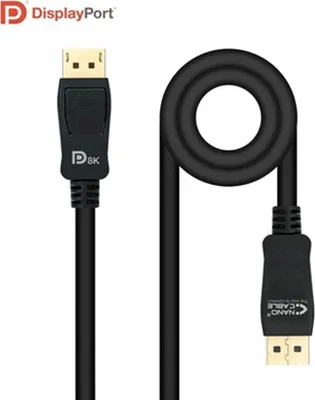 Zdjęcie produktu dla Kabel DisplayPort NANOCABLE 10.15.2501 Czarny 1,5 m
