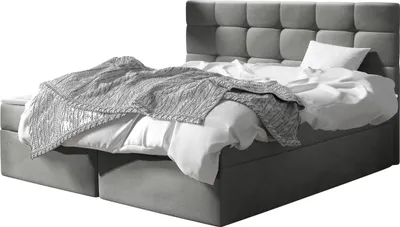 Produktbild von MIRJAN24 Boxspringbett Luanda, Doppelbett mit zwei Bettkästen und Matratze, Ehebett (Farbe: Manila 16, Größe: 160x200 cm)