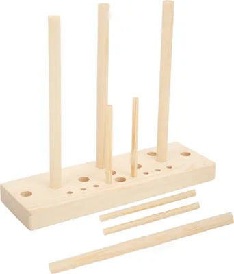 Immagine prodotto di Bow Maker per nastro di legno Multi size regolabile con bastoncini di legno per fare fiocchi DIY Crafts Party Decorations