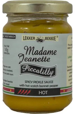 Obrázok produktu pre LEKKER BEKKIE Omáčka na cestoviny MADAME JEANETTE PICCALILLY 145GR