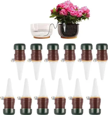 Immagine prodotto di Set da 12 vasi per piante da balcone con sistema di irrigazione automatica