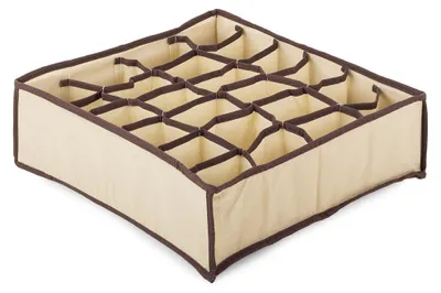 Image de Verk 01618 Organisateur de tiroir à linge avec 24 compartiments beige