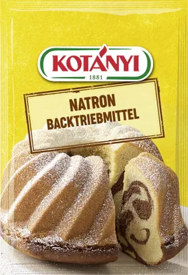 Productafbeelding van Kotanyi Natron bakpoeder, 3x5g, natuurlijk huismiddel, verpakking van 15g