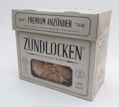 Zdjęcie produktu dla Podpałki kominkowe z wełny drzewnej w składanym pudełku | 50 sztuk
