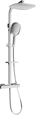 Produktbild von Mexen CQ22 Brausegarnitur für Aufputzmontage mit Kopfbrause und Thermostatmischer, Chrom - 772502295-00