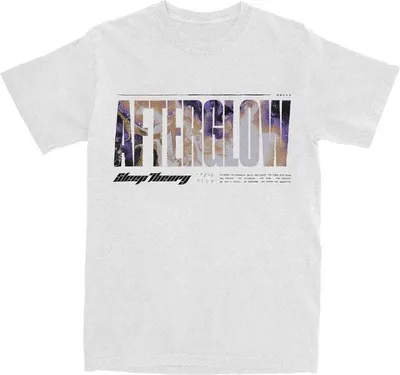 Produktbild von Sleep Theory T-Shirt Herren Afterglow Tracklist weiß L