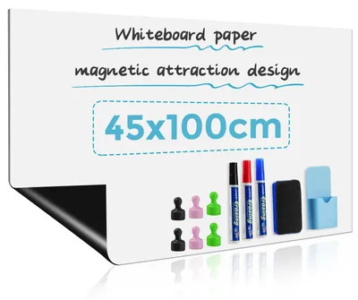 Productafbeelding van Magnetisch whiteboard, zelfklevend, 40x30 cm, geschikt voor kinderkamers en kantoren
