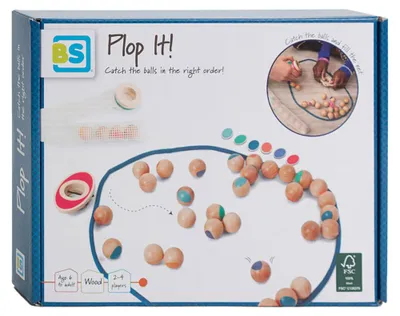 Image de BS Toys Jeu en bois Plop It jeu stratégique pour enfants