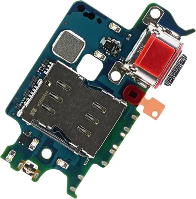 Produktbild von Original USB-C Ladeanschluss Ersatzteil Samsung Galaxy S22 SIM-Kartenleser