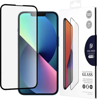 Produktbild von Dux Ducis 10D Gehärtetes Glas für iPhone 14/13/Pro - Schwarz KP36711