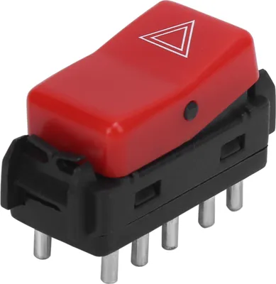 Immagine prodotto di Warnhazard luce di emergenza interruttore lampeggiatore 1248200110 Rosso sostituzione per Mercedes W124 W201 W202