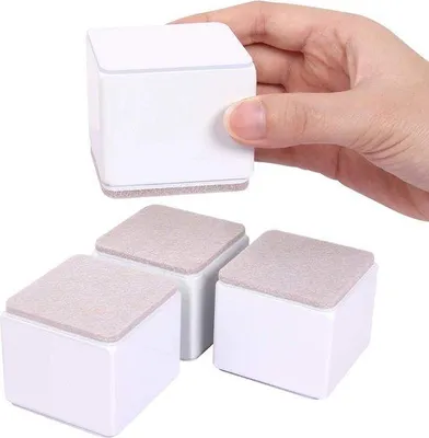 Produktbild von Famanu Möbelverhöher 5 cm - selbstklebend, stabil, für verschiedene Möbelarten