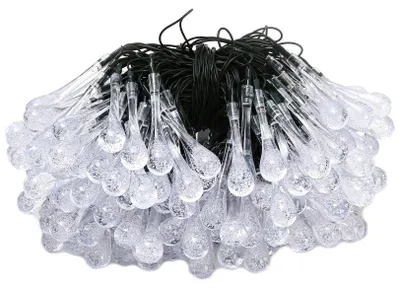 Produktbild von IMMAX LED-Solar-Dekorationskette DROP, 200 LEDs, IP65, warmweiß, 20 m