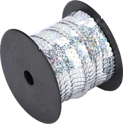 Obrázok produktu pre 6 Mm zlatá flitrová šnúra na textilné topánky, dekoratívny doplnok, 100 yardov (#9)