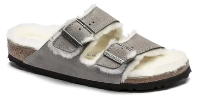 Produktbild von Birkenstock 1017403 Herren-Pantoletten in Grau – schmale Weite