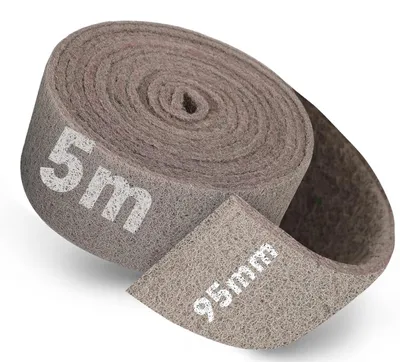 Image de Rouleau de tissu abrasif de 5 m x 95 mm, grain 2500, pour bois, acier inoxydable et métaux