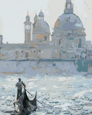 Produktbild von Zuty - Malen nach Zahlen - GONDEL AUF DEM KANAL VON VENEDIG, 40x50 cm, mit Keilrahmen (bereits gespannt)