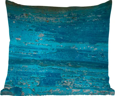 Produktbild von MuchoWow® Outdoor Kissen - Rost - Weiß - Blau - 40x40 cm - Wetterfest - Lounge Kissen - Kopfkissen - Interieur - Polster mit Bild