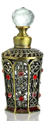 Antike Glasparfümflasche, 10 ml, Vintage, Kristall, Dekoration