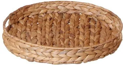 Productafbeelding van decoratief Schale Runde Hyazinthenschale Ø30cm Naturtablett van geflochtenen