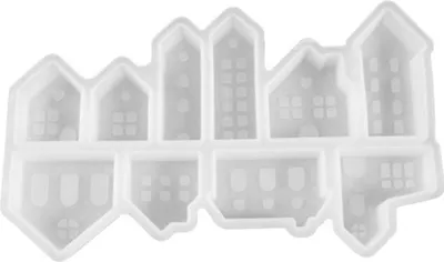 Produktbild von Silikonformen, Haus-Kerzenformen zum Gießen, kreative Hausformen mit Fenster, Epoxidharzformen für Sojawachskerzen, Seife