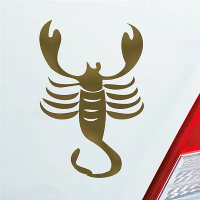 Produktbild von Auto Aufkleber Sternzeichen Steinbock PKW Car KFZ Roller 6,5x10 cm Gold Sticker Heckscheibenaufkleber