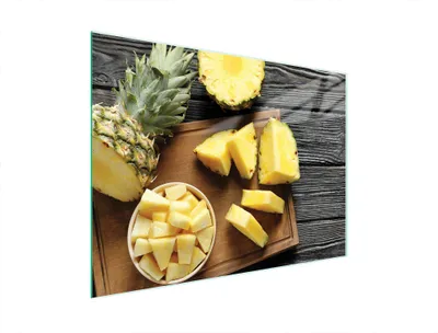 Image de Planche à découper en verre 40x30 Ananas