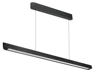 Produktbild von Hängeleuchte LED, 36W, einstellbare Farbtemperatur, breite Abstrahlungsfläche (100°), schwarz, 120cm