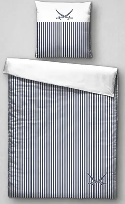 Produktbild von Bettwäsche SANSIBAR Satin BL 135x200 cm blau Bettbezug Bettzeug