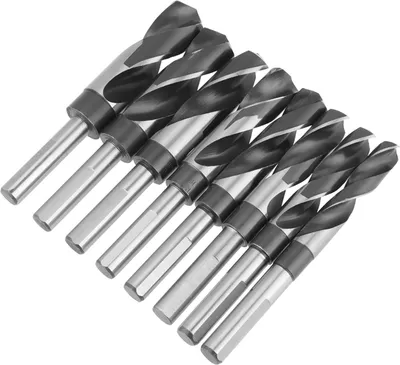 Produktbild von 8-tlg. HSS-Spiralbohrer-Set – Große, hitzebehandelte Industriebohrer für präzises Bohren