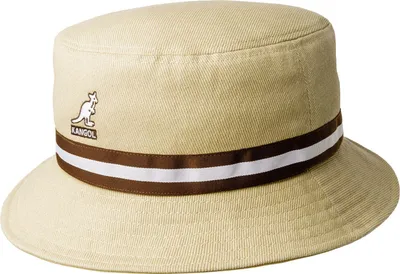 Kangol Bucket Hat Flapper Stripe Lahinch in beige