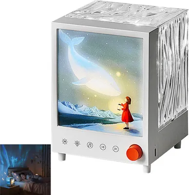 Produktbild von Bluetooth Polarlicht-Projektor, Ozeanwellen-Licht mit Lautsprecher, 7 Farben, stimmungsvolle Nachtlampe für Schlafzimmer, Kinderzimmer & Partys