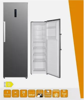Produktbild von Böhme NoFrost Stand Gefrierschrank freistehend Edelstahl 274 liter LED Display