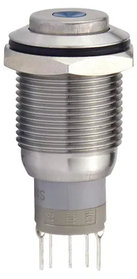 Produktbild von Blanko 207051 Metallschalter 16mm, Punktbel. Rot