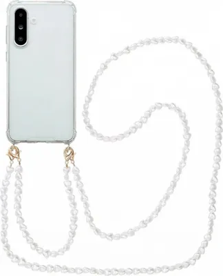 Immagine prodotto di imoshion Cover posteriore con cinturino + bracciale Samsung Galaxy A36 - Cuori di perle