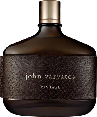 A product shot of a bottle of John Varvatos Vintage eau de Toilette for men.