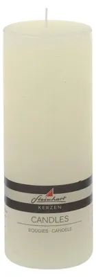 Produktbild von Stumpenkerze "Raureif" Champagner 200/78 mm