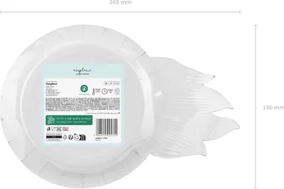 Zdjęcie produktu dla PartyDeco TPP86, Płyta, Inne, Papier, Wielobarwny, Obraz, 6 szt.
