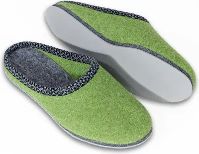 Produktbild von PANTOFFELMANN Walk-Filzpantoffel Herren Damen Filz Hausschuhe warme leichte Hauspantoffel Filzlatschen lind 42