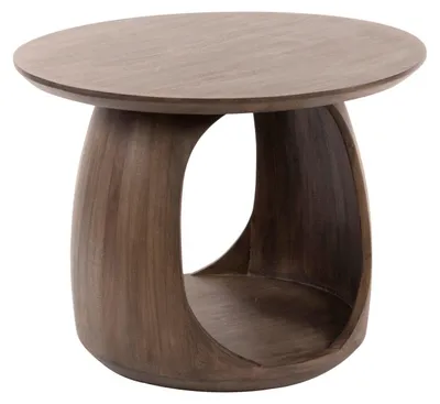 Produktbild von FURNLUX Beistelltisch Art Acacia 60cm / Hauptfarbe: Braun / Abmessungen: 60 x 46 x 60 cm