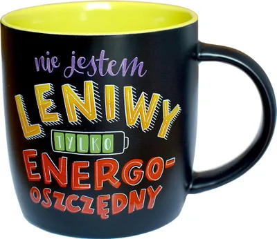 Obrázok produktu pre Keramický hrnček s nápisom „Nie som lenivý“ 300 ml