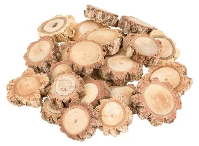 Produktbild von Korkeichen Scheiben 0,5 kg Ø 3-6 cm Korkrinde Holzscheiben Baumscheiben Basteln
