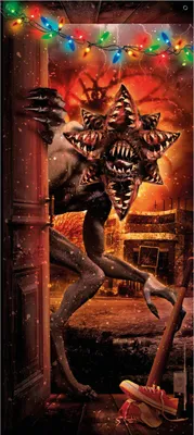 Produktbild von Monster-Türdekoration 80x180cm für Halloween