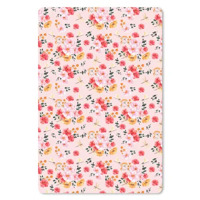 Produktbild von MuchoWow® Mauspad Mousepad Blumen - Farben - Collage 40x60 cm - Mousepads - Maus Mat - Pad - Mausunterlage - Schreibtisch Accesoire