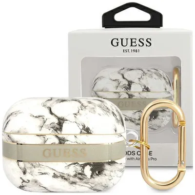 Produktbild von Guess Marmorriemen - Etui Airpods Pro (Grau)