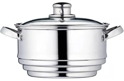 Produktbild von KitchenCraft Universaleinsatz Dampfgarer mit Deckel, Universal Dämpfer mit Glasd