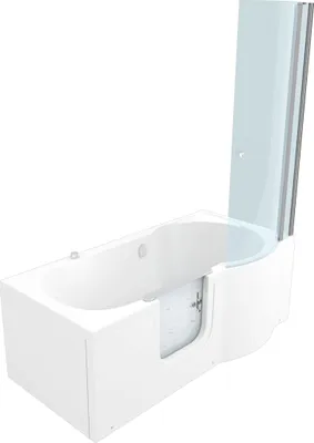 Produktbild von Seniorendusche und Wanne mit Whirlpool S12D-AIR-L Dusche 170x85cm