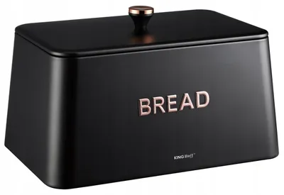 Produktbild von Elegante Kinghoff KH-1949 Brotdose aus Stahl, schwarz